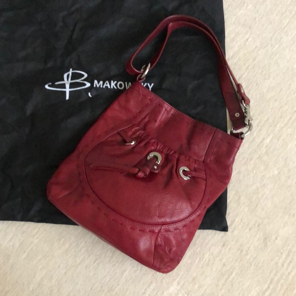 B Makowsky leather purse